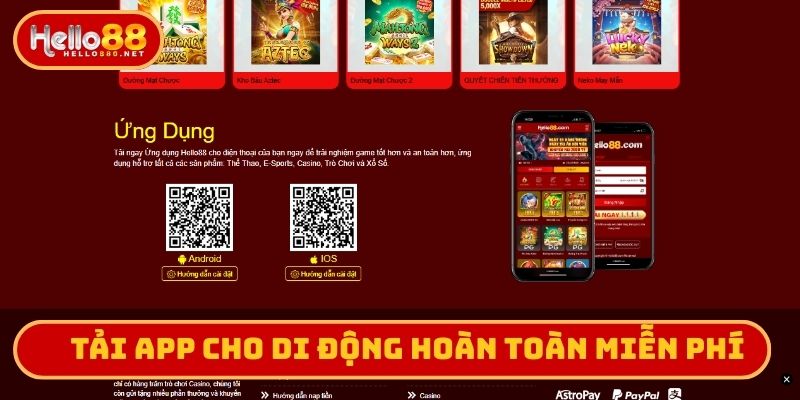 Tải app cho di động hoàn toàn miễn phí
